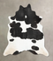 Black and White XX-Large Brazilian Cowhide Rug 8'7