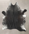 Salt and Pepper Black Large Brazilian Cowhide Rug 6'10