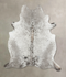 Salt and Pepper Black X-Large Brazilian Cowhide Rug 7'9
