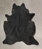 Solid Black XX-Large Brazilian Cowhide Rug 8'7