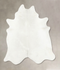 Solid White X-Large Brazilian Cowhide Rug 7'6