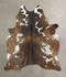 Chocolate and White XX-Large Brazilian Cowhide Rug 8'4