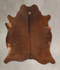 Solid Brown X-Large Brazilian Cowhide Rug 7'0