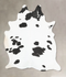 Black and White XX-Large Brazilian Cowhide Rug 8'2
