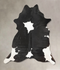 Black and White XX-Large Brazilian Cowhide Rug 8'3
