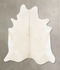 Ivory with Beige X-Large Brazilian Cowhide Rug 7'5
