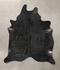 Solid Black XX-Large Brazilian Cowhide Rug 8'7