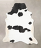 Black and White X-Large Brazilian Cowhide Rug 7'9