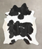 Black and White XX-Large Brazilian Cowhide Rug 8'11