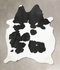 Black and White X-Large Brazilian Cowhide Rug 7'10
