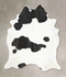 Black and White XX-Large Brazilian Cowhide Rug 8'6