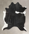 Black and White XX-Large Brazilian Cowhide Rug 7'11