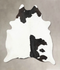 Black and White XX-Large Brazilian Cowhide Rug 8'11