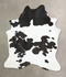 Black and White XX-Large Brazilian Cowhide Rug 8'5