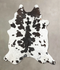 Black and White XX-Large Brazilian Cowhide Rug 8'3