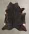 Solid Black XX-Large Brazilian Cowhide Rug 7'9