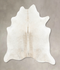 Ivory with Beige X-Large Brazilian Cowhide Rug 7'1