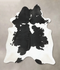 Black and White XX-Large Brazilian Cowhide Rug 8'8