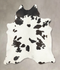 Black and White XX-Large Brazilian Cowhide Rug 7'8