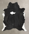 Black and White XX-Large Brazilian Cowhide Rug 8'7