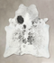 Salt and Pepper Black XX-Large Brazilian Cowhide Rug 7'11