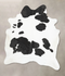 Black and White X-Large Brazilian Cowhide Rug 7'9