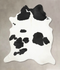 Black and White XX-Large Brazilian Cowhide Rug 8'5