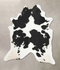 Black and White XX-Large Brazilian Cowhide Rug 8'6