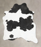 Black and White XX-Large Brazilian Cowhide Rug 8'10