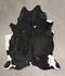 Black and White XX-Large Brazilian Cowhide Rug 8'7