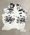 Black and White XX-Large Brazilian Cowhide Rug 8'7