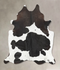 Black and White XX-Large Brazilian Cowhide Rug 7'9