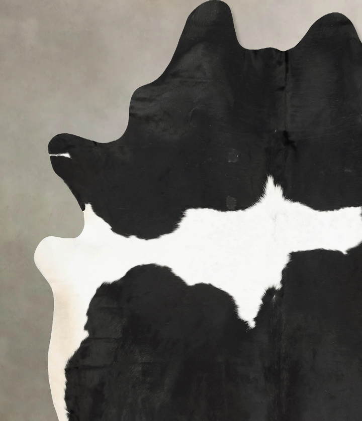 Black and White XX-Large Brazilian Cowhide Rug 8'11"H x 6'9"W #B15376 by Hudson Hides
