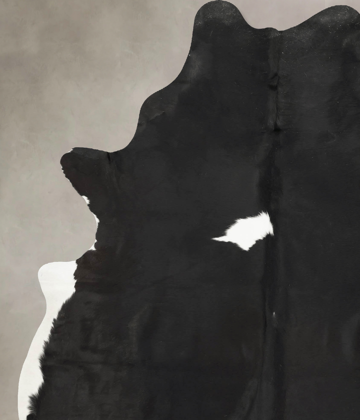 Black and White XX-Large Brazilian Cowhide Rug 9'2"H x 6'7"W #B15382 by Hudson Hides