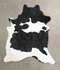 Black and White XX-Large Brazilian Cowhide Rug 8'0