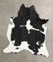 Black and White XX-Large Brazilian Cowhide Rug 8'3