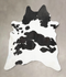 Black and White XX-Large Brazilian Cowhide Rug 8'1