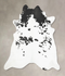 Black and White XX-Large Brazilian Cowhide Rug 8'2