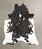 Chocolate and White X-Large Brazilian Cowhide Rug 7'3
