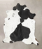 Black and White X-Large Brazilian Cowhide Rug 7'1