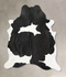 Black and White XX-Large Brazilian Cowhide Rug 8'2