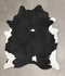 Black and White XX-Large Brazilian Cowhide Rug 9'3
