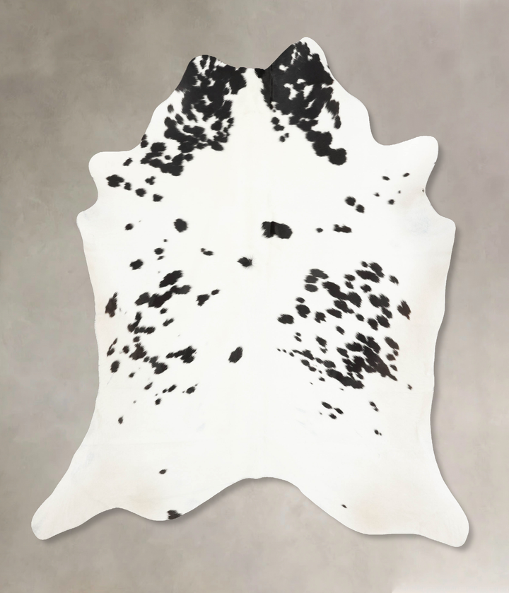 Black and White XX-Large Brazilian Cowhide Rug 8'4"H x 7'1"W #B15439 by Hudson Hides