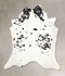 Black and White XX-Large Brazilian Cowhide Rug 8'4