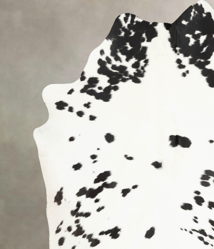 Black and White XX-Large Brazilian Cowhide Rug 8'4"H x 7'1"W #B15439 by Hudson Hides