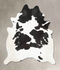 Black and White XX-Large Brazilian Cowhide Rug 8'9