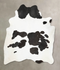 Black and White XX-Large Brazilian Cowhide Rug 8'9