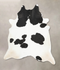 Black and White XX-Large Brazilian Cowhide Rug 8'11