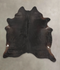 Solid Black XX-Large Brazilian Cowhide Rug 8'1