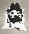 Black and White XX-Large Brazilian Cowhide Rug 8'11